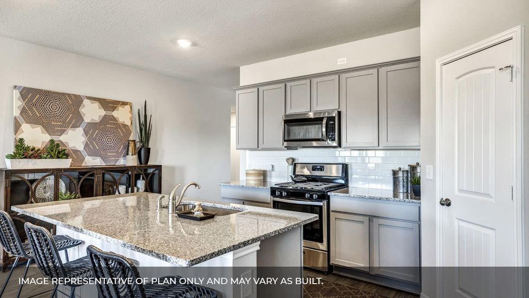 Furnished interior view inside a new home in Prairie Lakes, Buda (Image 13).