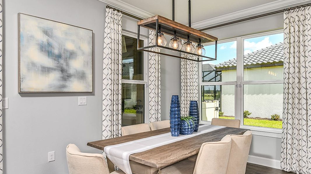 Furnished interior view inside a new home in Esplanade at Wiregrass Ranch, Wesley Chapel (Image 9).