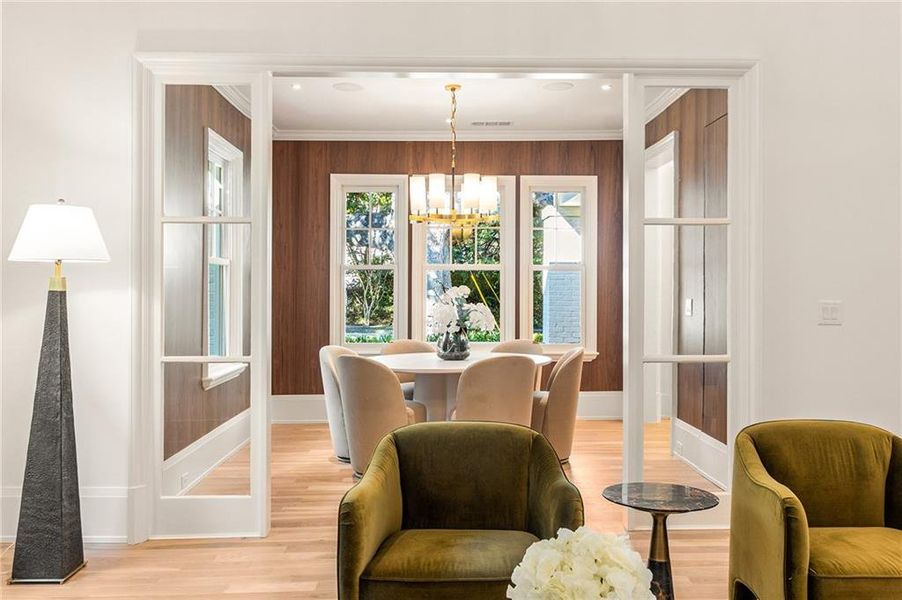 Furnished interior view inside a new home in , Atlanta (Image 38).