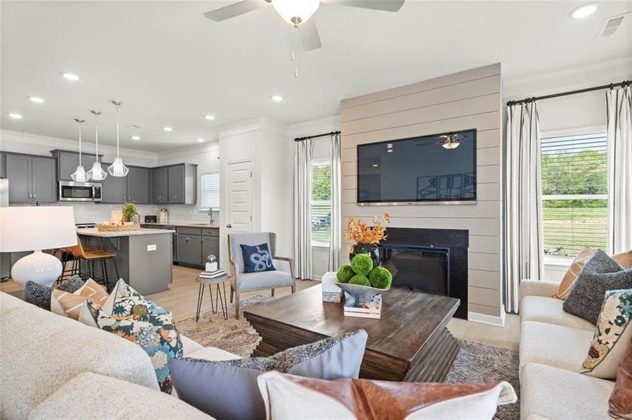 Furnished interior view inside a new home in Laurel Ridge, Rock Spring (Image 15). Furnished interior view inside a new home in Laurel Ridge, Rock Spring (Image 15).