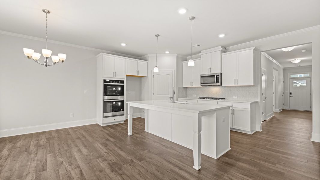 Representative furnished interior of a home built from the Caliborne by D.R. Horton in Hamptons at Riverwood North, Dallas (Image 5).
