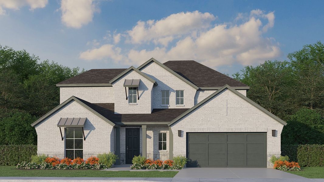 Plan 1684 Elevation C with Stone