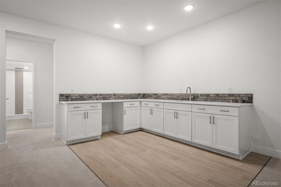 Furnished interior view inside a new home in Cloverleaf - Pinnacle Collection, Monument (Image 6).