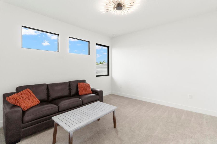 Furnished interior view inside a new home in , Boca Raton (Image 10). Furnished interior view inside a new home in , Boca Raton (Image 10).