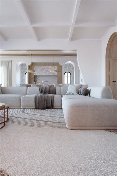 Furnished interior view inside a new home in , Dallas (Image 7).