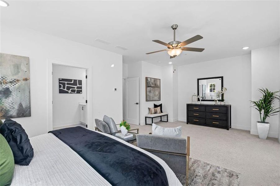 Furnished interior view inside a new home in , Alpharetta (Image 15).