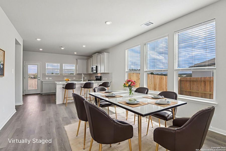 Furnished interior view inside a new home in Estancia Ranch - Premier Series, San Antonio (Image 10). Furnished interior view inside a new home in Estancia Ranch - Premier Series, San Antonio (Image 10).