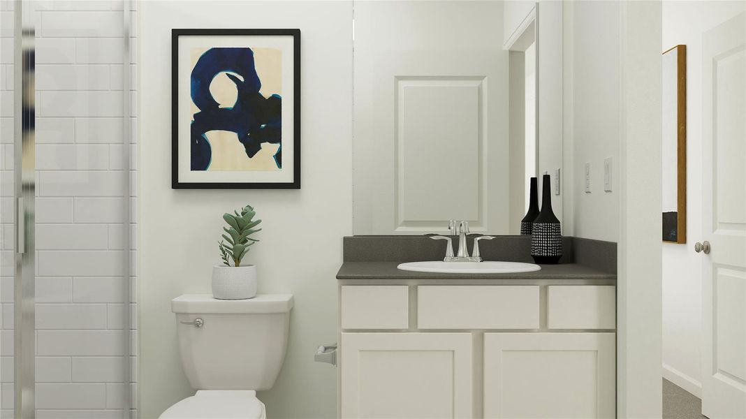 Furnished interior view inside a new home in The Preserve at Rosenberg, Rosenberg (Image 29).