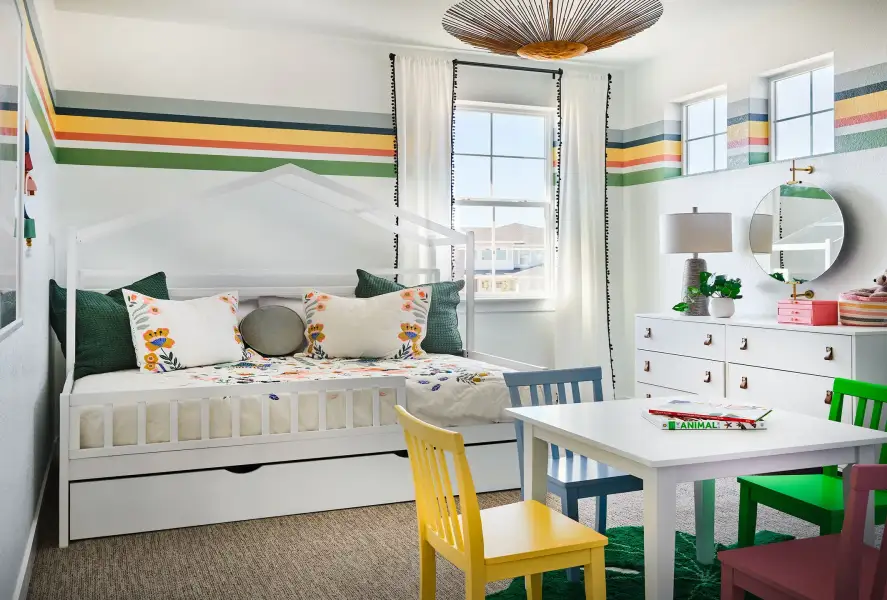 Furnished interior view inside a new home in Macanta, Castle Rock (Image 30).