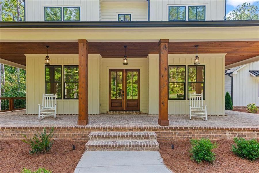 Exterior details and patio area of a home in , Ball Ground (Image 30).