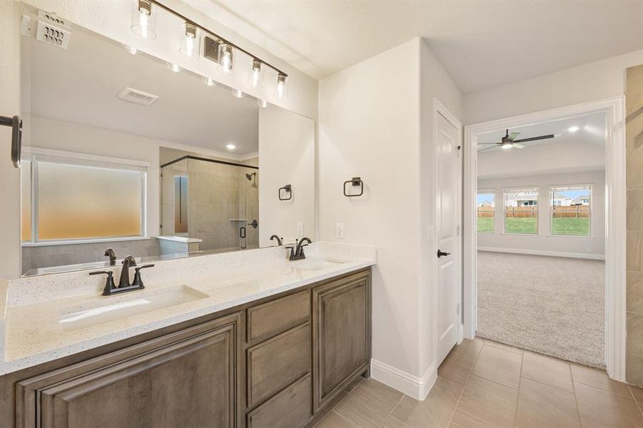Furnished interior view inside a new home in Coyote Crossing, Godley (Image 16).