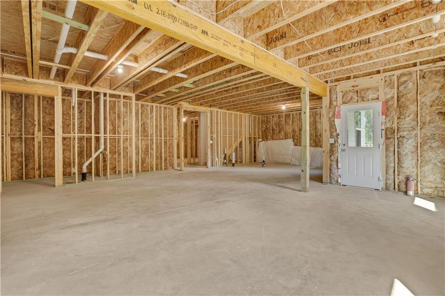 In-progress construction of a new home in Cambridge at Steels Bridge, Canton, GA (Image 49).