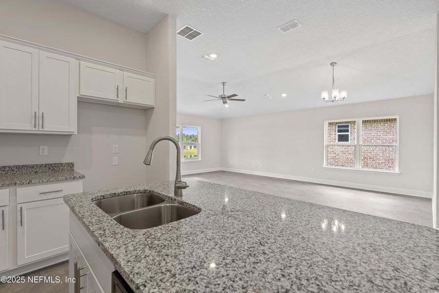Furnished interior view inside a new home in Shadow Crest at Rolling Hills, Green Cove Springs (Image 4). Furnished interior view inside a new home in Shadow Crest at Rolling Hills, Green Cove Springs (Image 4).