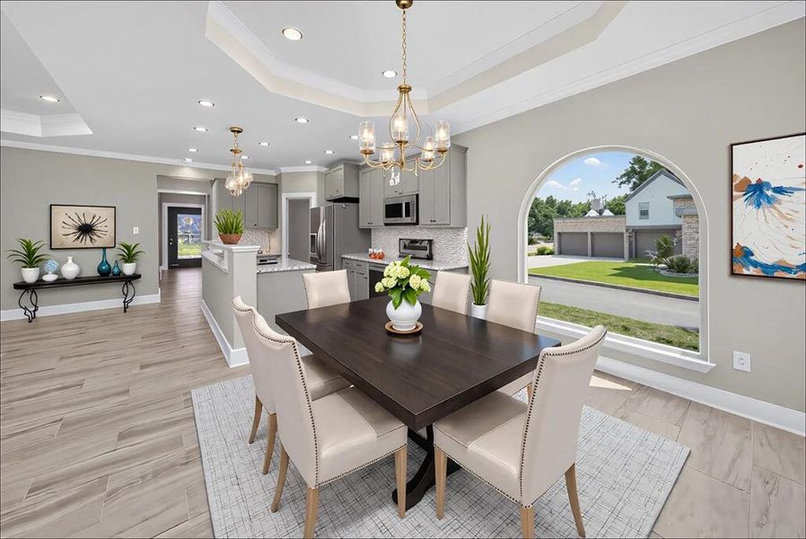 Furnished interior view inside a new home in , Lindale (Image 4). Furnished interior view inside a new home in , Lindale (Image 4).