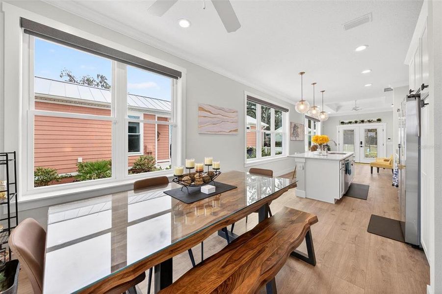 Furnished interior view inside a new home in , Oxford (Image 58).