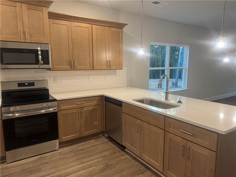 Furnished interior view inside a new home in The Fields of Walnut Creek, Pendergrass (Image 10).