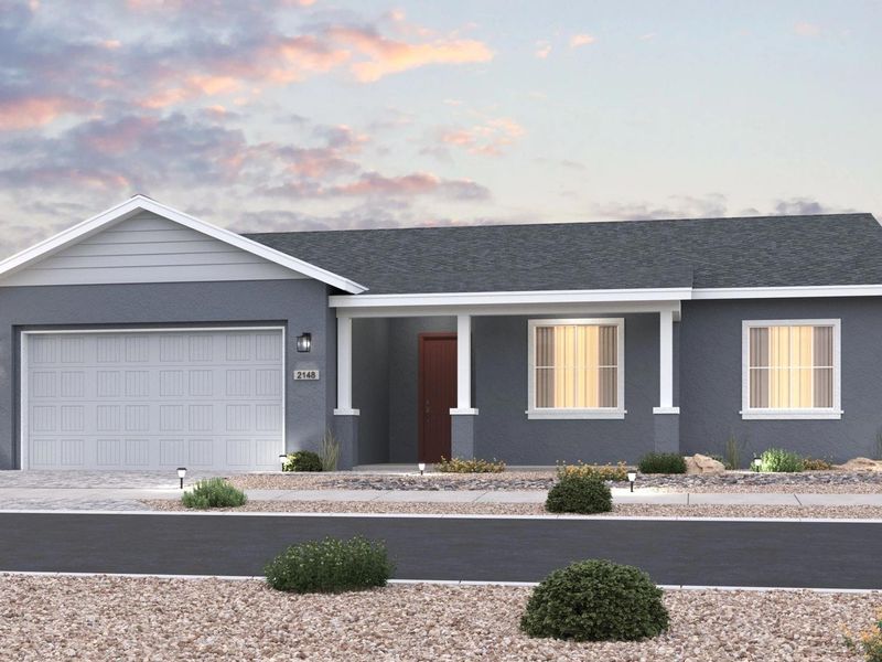 Representative exterior photo of a completed home built from the The Summit by Davidson Homes LLC in Morningstar, Prescott Valley, AZ (Image 28).
