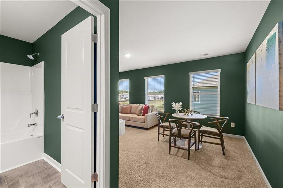 Furnished interior view inside a new home in Hillbrooke Preserve, Conyers (Image 7).