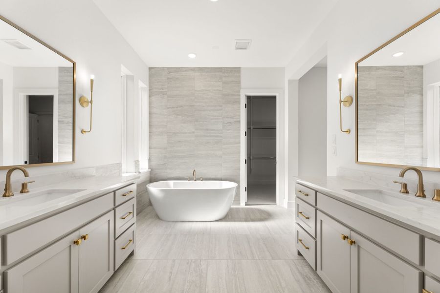 Furnished interior view inside a new home in Mosaic – 70′ Lots, Celina (Image 12).