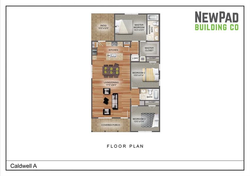 2D floor plan layout of this home in , Fort Worth, TX (Image 3).