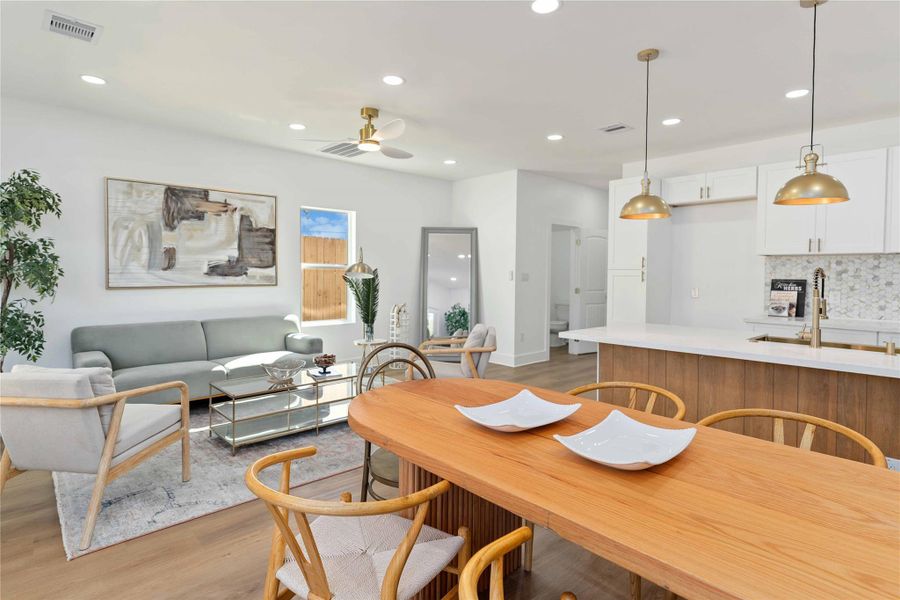 Furnished interior view inside a new home in , Houston (Image 4).