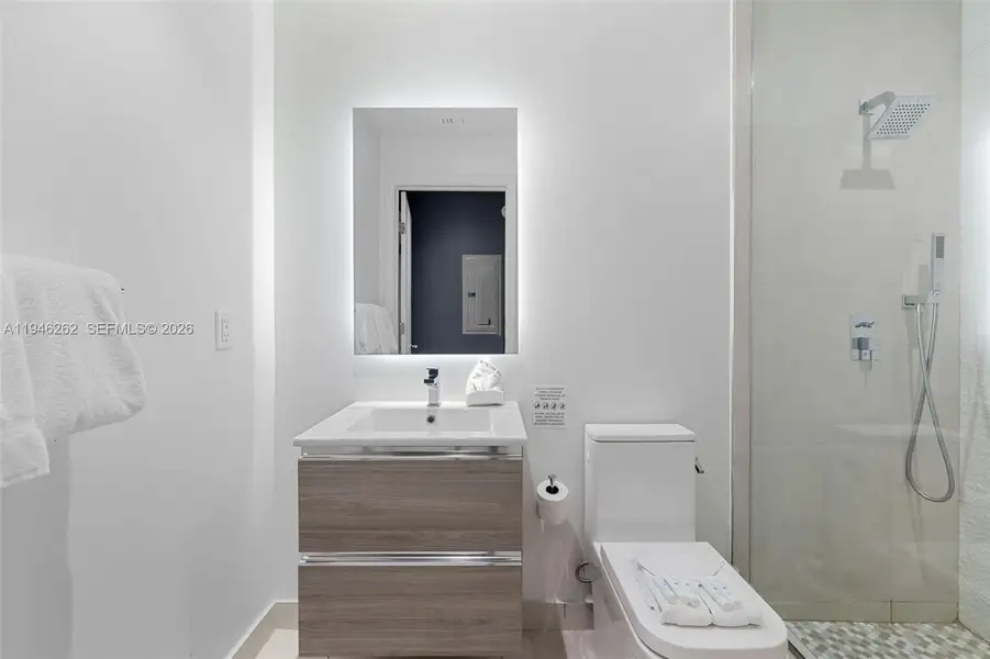 Furnished interior view inside a new home in , Miami (Image 7).