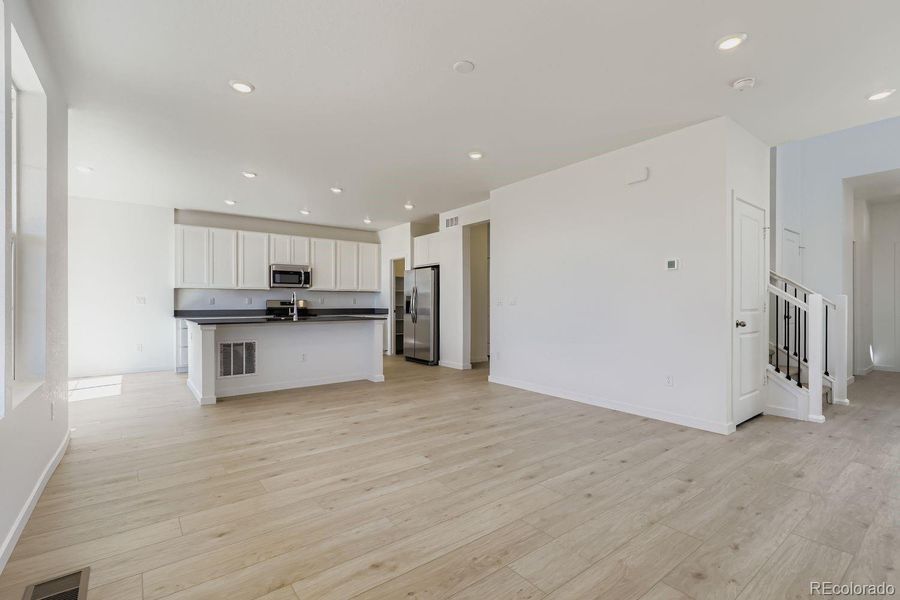 Spacious, unfurnished interior of a new home in Parterre: Paired Homes, Thornton (Image 12). Spacious, unfurnished interior of a new home in Parterre: Paired Homes, Thornton (Image 12).