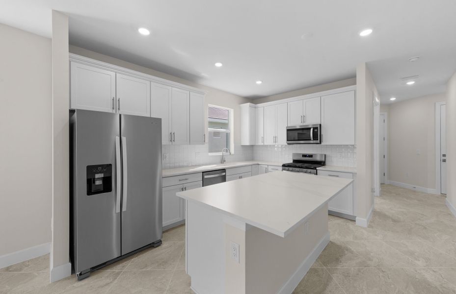 Chef-inspired kitchen with designer finishes