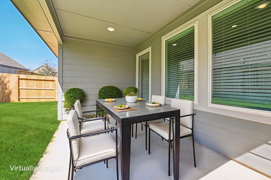 Exterior details and patio area of a home in Montgomery Oaks - Premier, Conroe (Image 18). Exterior details and patio area of a home in Montgomery Oaks - Premier, Conroe (Image 18).