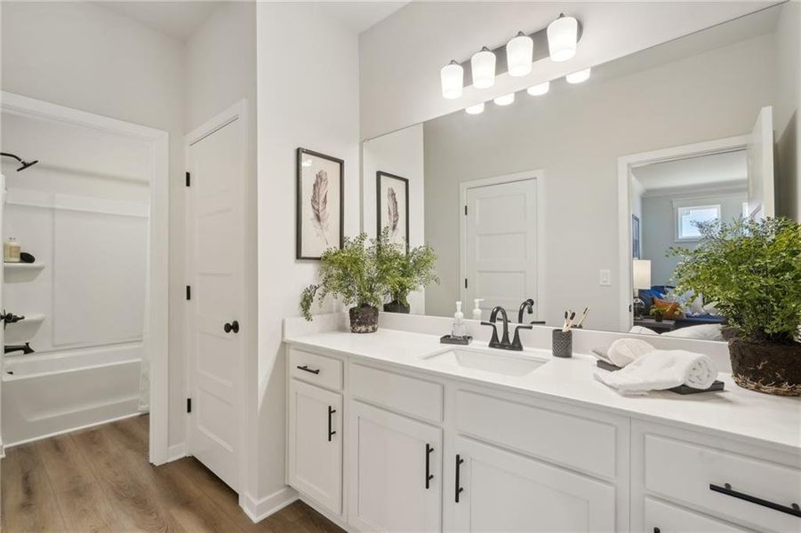 Furnished interior view inside a new home in Fowler Farms, Auburn (Image 14). Furnished interior view inside a new home in Fowler Farms, Auburn (Image 14).