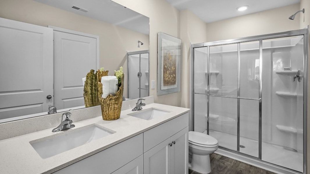 Furnished interior view inside a new home in North Village Townes, Greensboro (Image 14).