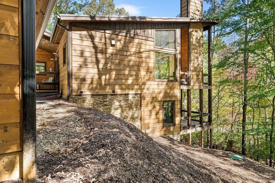 Exterior details and patio area of a home in , Morganton (Image 20). Exterior details and patio area of a home in , Morganton (Image 20).