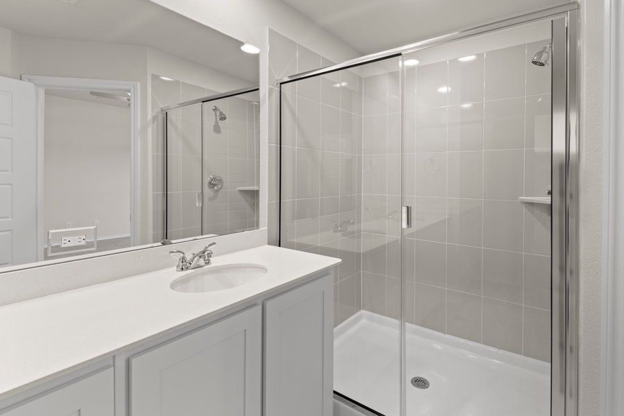 Front exterior of a new home in Sanger Circle, Sanger, TX, highlighting curb appeal (Image 20). Front exterior of a new home in Sanger Circle, Sanger, TX, highlighting curb appeal (Image 20).