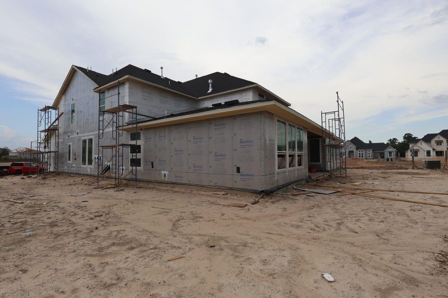 In-progress construction of a new home in Woodson’s Reserve, Spring, TX (Image 6). In-progress construction of a new home in Woodson’s Reserve, Spring, TX (Image 6).