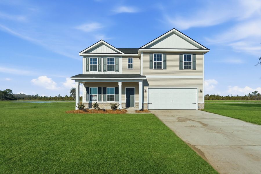 Representative exterior photo of a completed home built from the The Catherine by RTS Homes in The Village at Sassafras, Allenhurst, GA (Image 20).