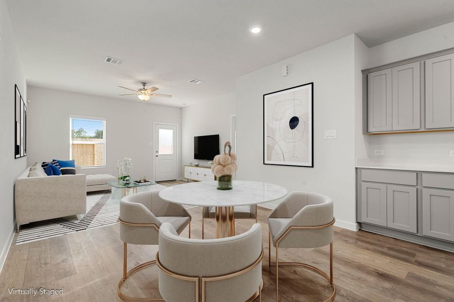 Furnished interior view inside a new home in Northpark South, Porter (Image 7). Furnished interior view inside a new home in Northpark South, Porter (Image 7).