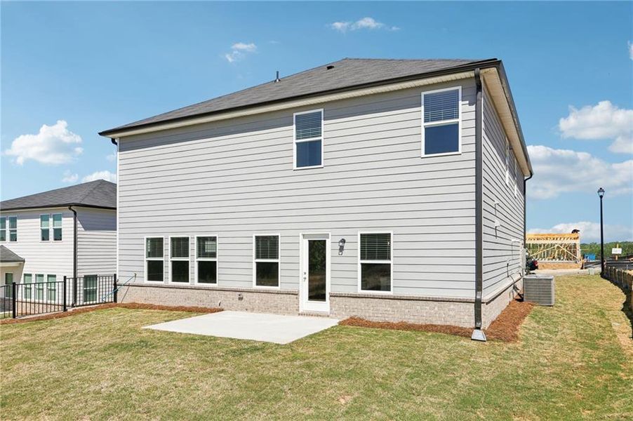 Exterior details and patio area of a home in Preserve at Mountain Creek, Pendergrass (Image 4).