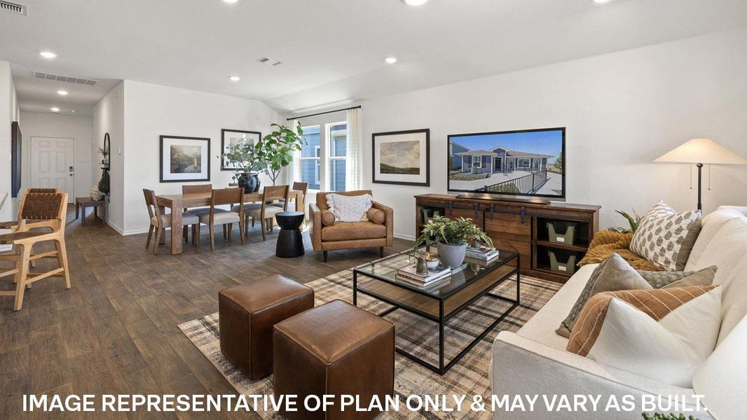 Furnished interior view inside a new home in Prairie Lakes, Buda (Image 8).