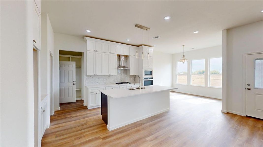 Furnished interior view inside a new home in , Point (Image 6).