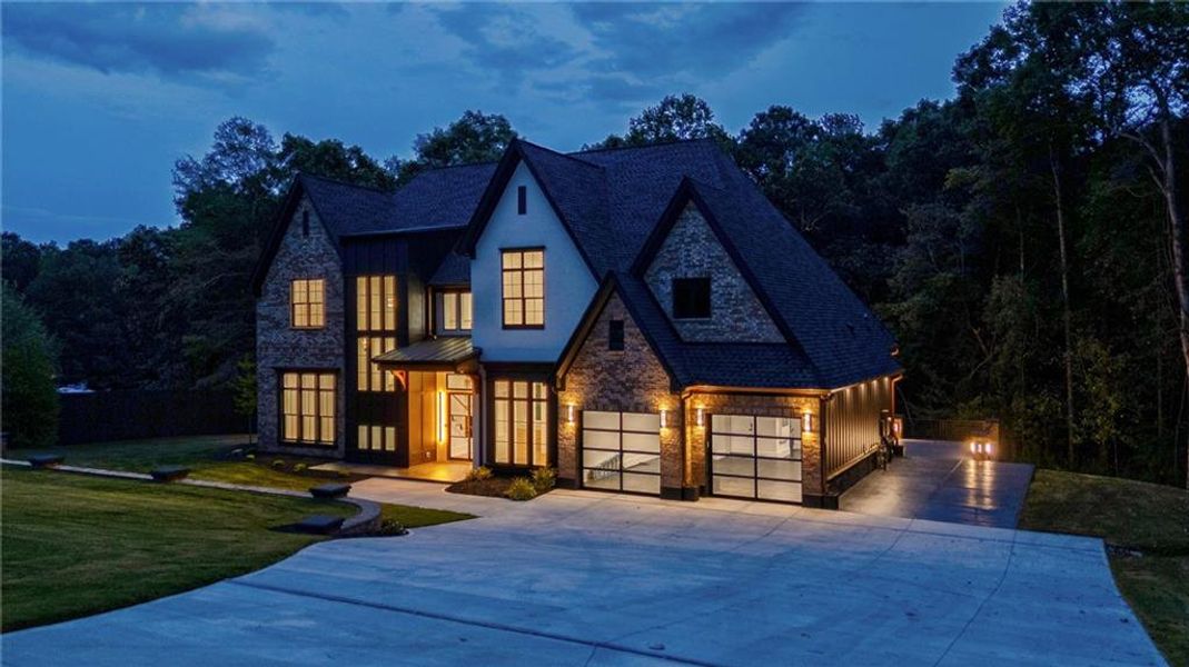 Front exterior of a new home in , Loganville, GA, highlighting curb appeal (Image 37). Front exterior of a new home in , Loganville, GA, highlighting curb appeal (Image 37).