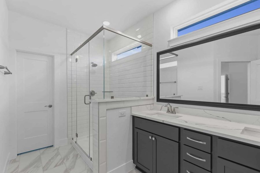 Representative furnished interior of a home built from the Springfield by Chesmar Homes in Bridgeland, Elgin (Image 8).