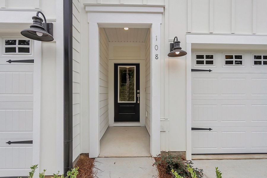 Exterior details and patio area of a home in Pineland Preserve, Summerville (Image 3).