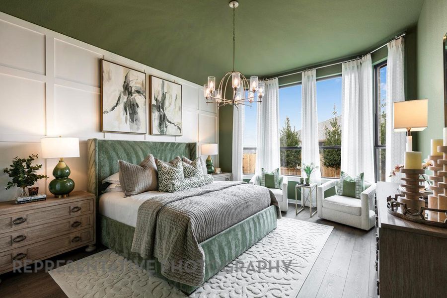 Furnished interior view inside a new home in 6 Creeks at Waterridge: 60ft. lots, Kyle (Image 14).