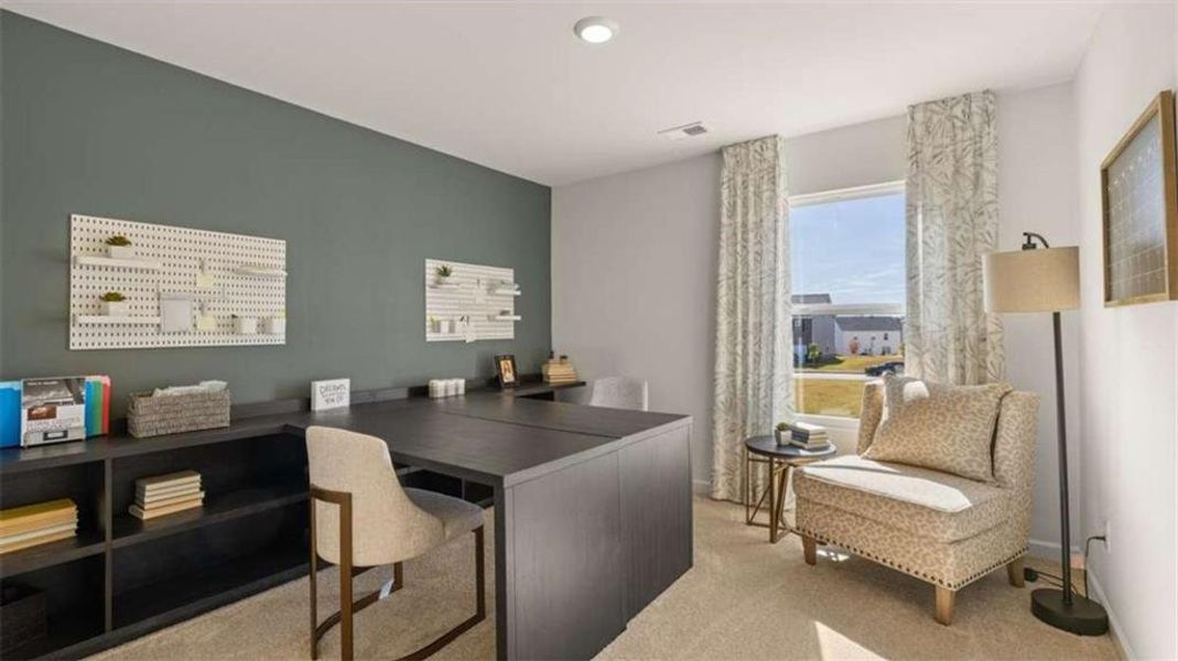 Furnished interior view inside a new home in Poplar Preserve, Newnan (Image 2).