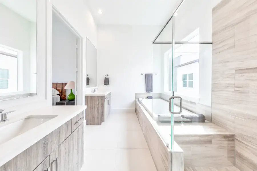 Furnished interior view inside a new home in The Brownstones at East Quarter, Dallas (Image 10).