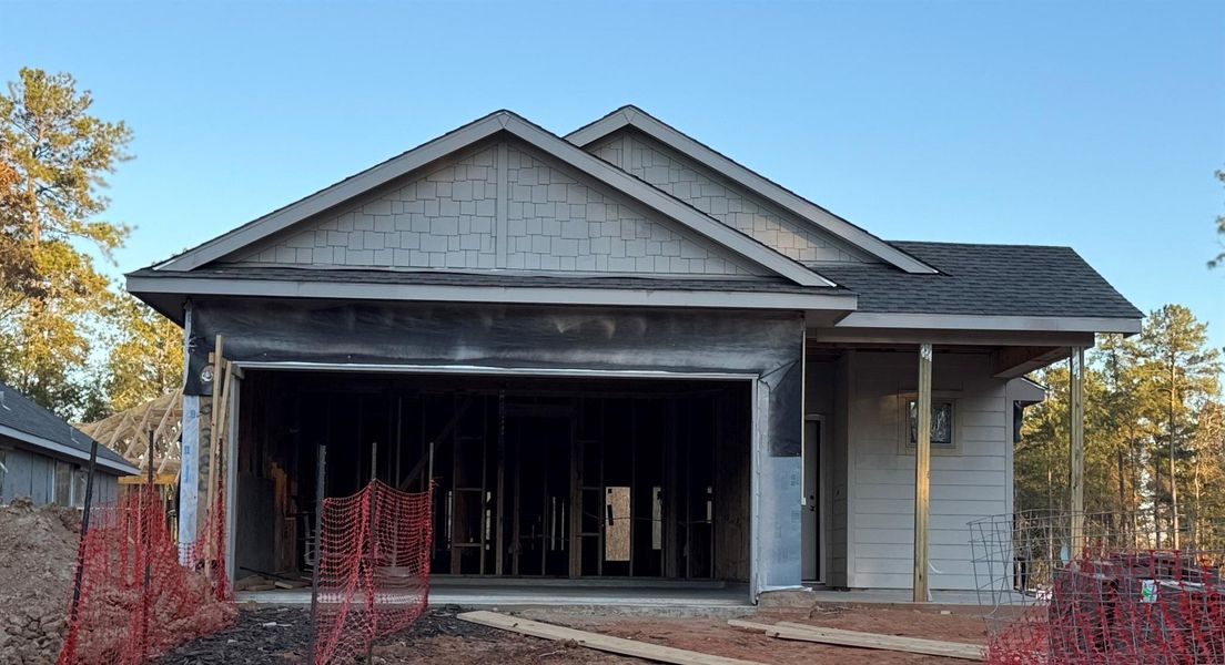 In-progress construction of a new home in Two Step Farm, Montgomery, TX (Image 8). In-progress construction of a new home in Two Step Farm, Montgomery, TX (Image 8).