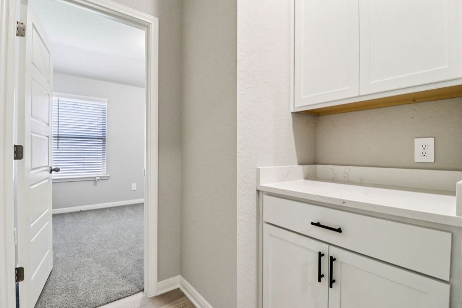 Furnished interior view inside a new home in Stetson Ridge, Marion (Image 8). Furnished interior view inside a new home in Stetson Ridge, Marion (Image 8).