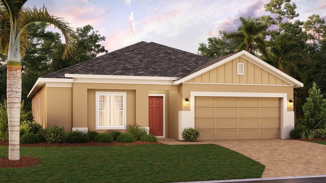 Elevation 3 with Optional Siding | Selby Flex | New Homes in Florida | Landsea Homes