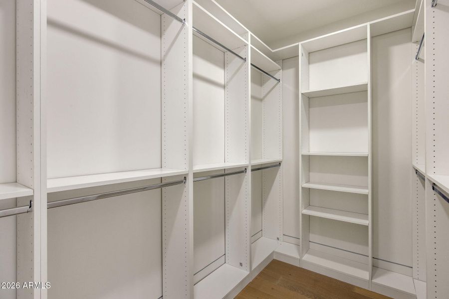 Primary closet Primary closet