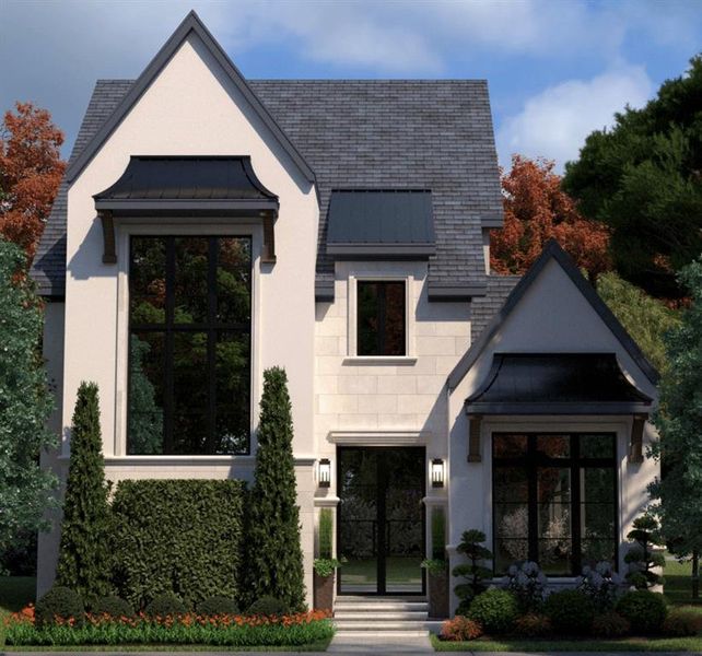 Front exterior of a new home in , Southlake, TX, highlighting curb appeal (Image 1).